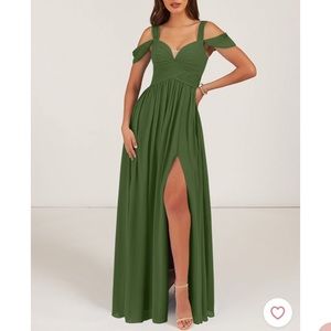 Azazie Lianne Bridesmaid Dress in Olive